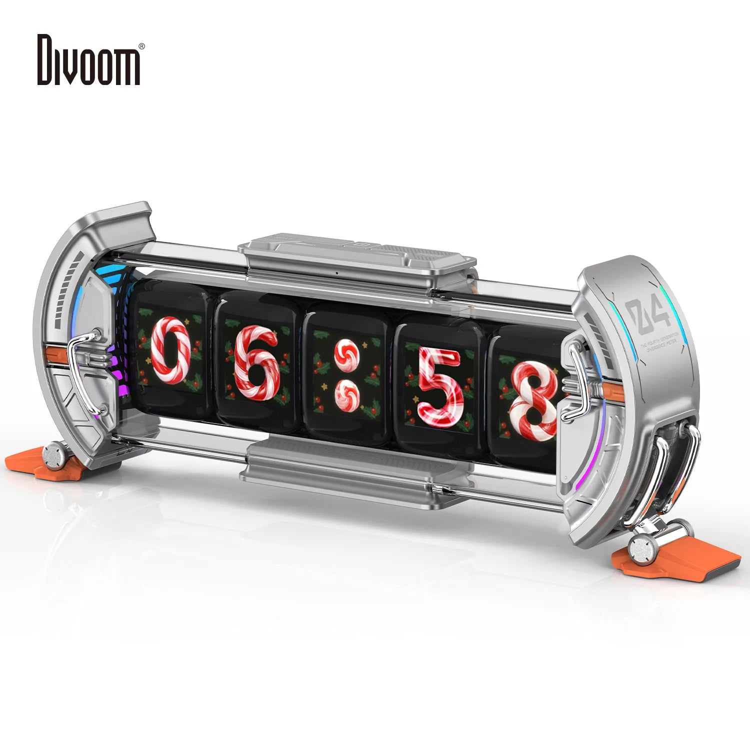Divoom Times Gateシルバー Portão da Divaom Times | Exibição informativa de arte pixel