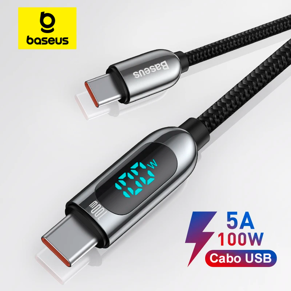 Cabo USB-C PD 100W/66W 5A