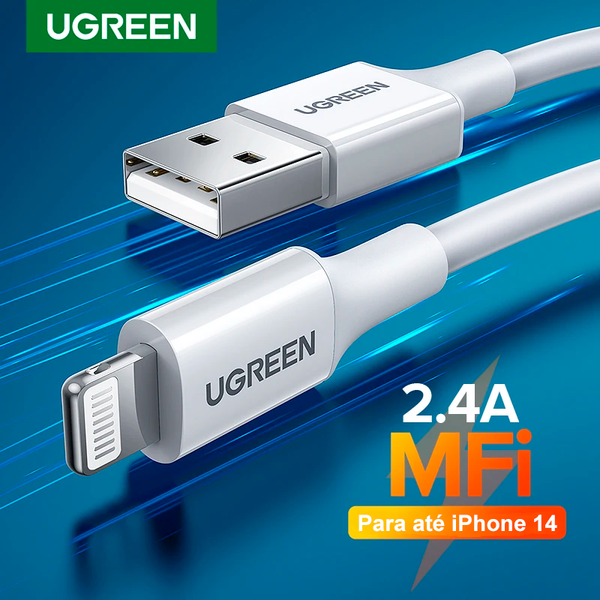 Cabo USB para Lightning MFi 2.4A para iPhone