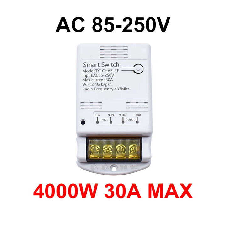 Interruptor Inteligente Wi-Fi 20A~30A - ALLFLA Home & Decor