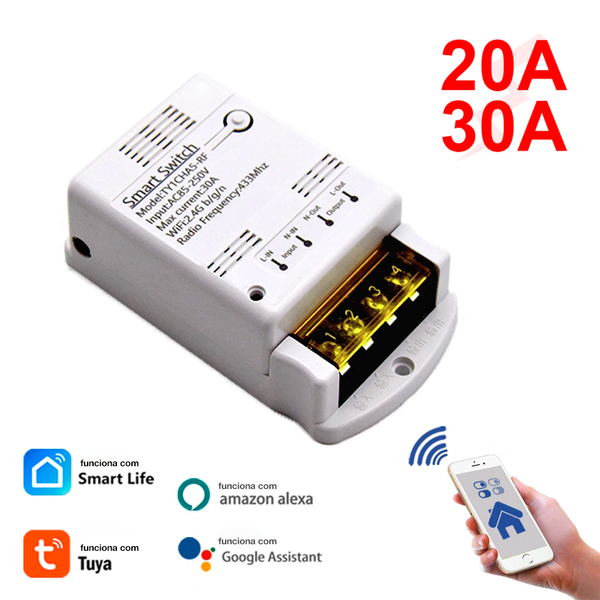 Interruptor Inteligente Wi-Fi 20A~30A - ALLFLA Home & Decor